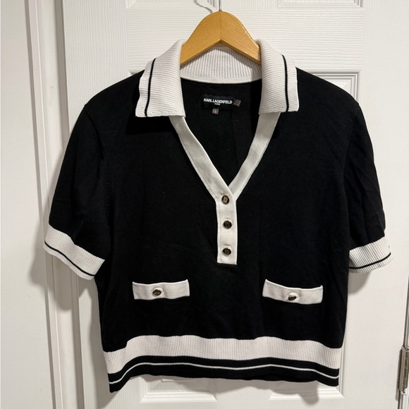 Karl Lagerfeld Buttoned Top - Picture 3 of 3